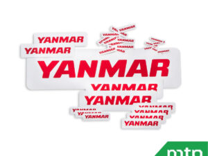 Jeu d'autocollants logo Yanmar
