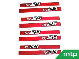 Autocollants pour capot Iseki TK